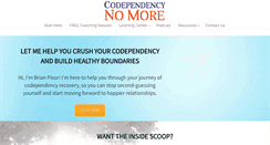 Desktop Screenshot of codependencynomore.com