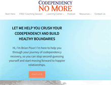 Tablet Screenshot of codependencynomore.com